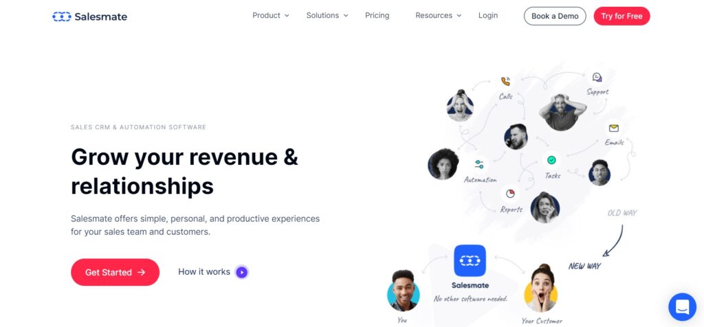 salesmate-startpagina Salesmate startpagina